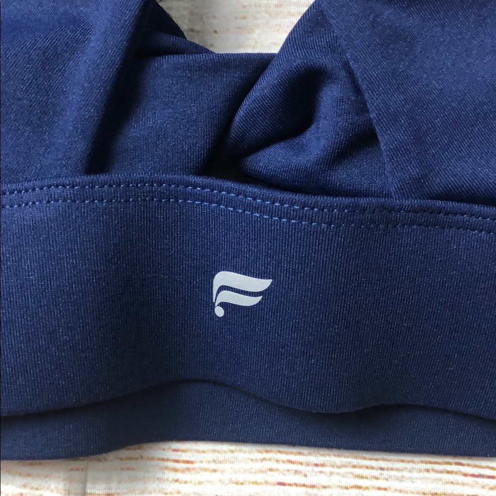 Fabletics Navy Blue Oasis Twist Sports Bra - Picture 4 of 6